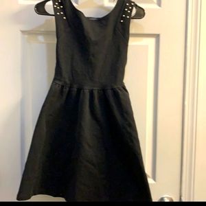 NWOT Zara Studded Dress with Bow Back Cut Out